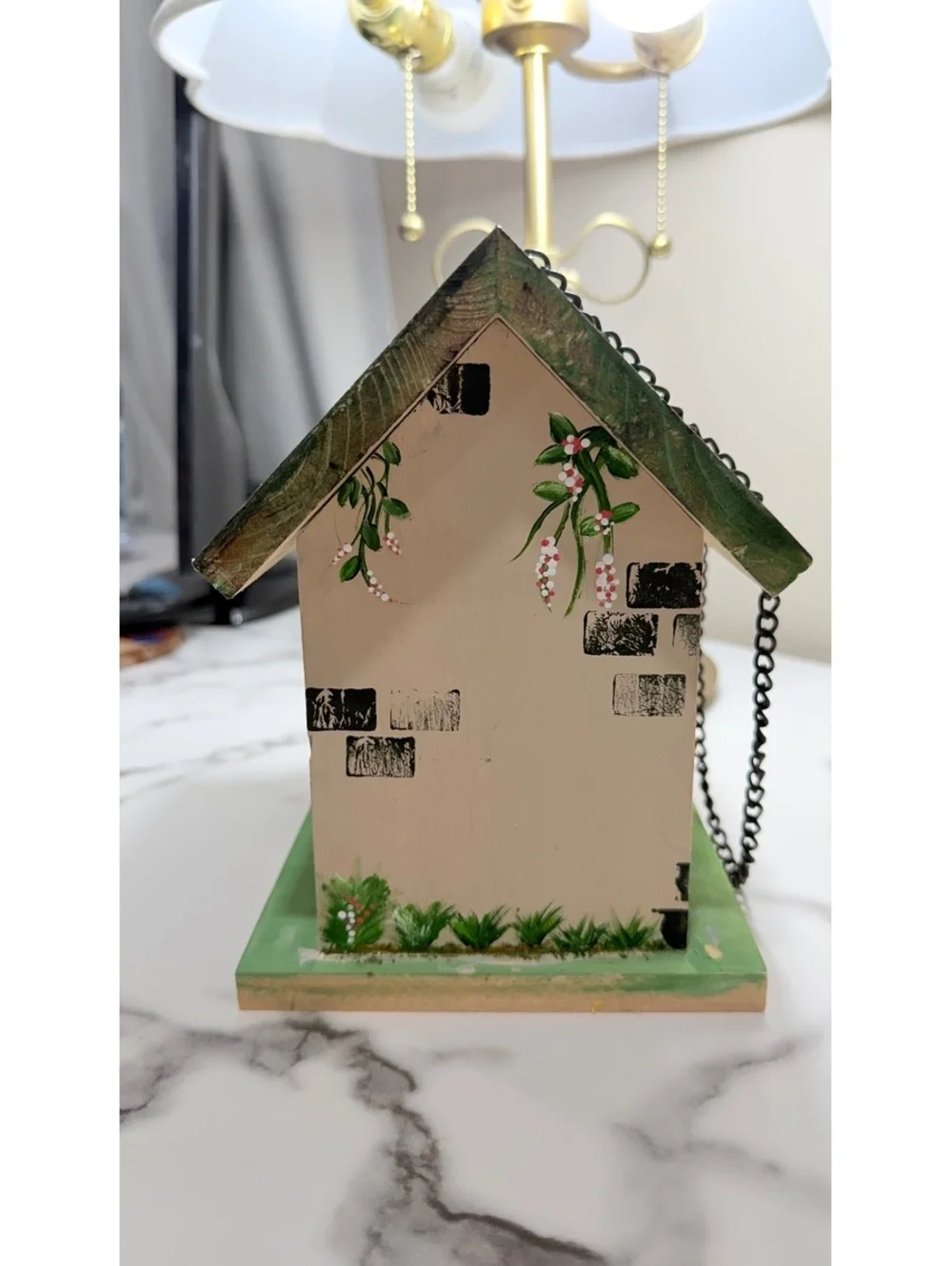 NWT Hand-Painted Wooden Birdhouse